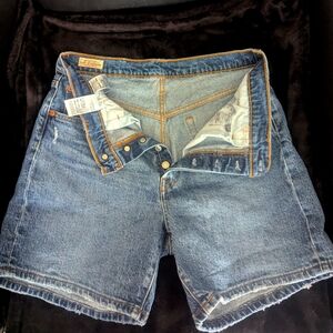 Levi Premium Blue Denim Shorts